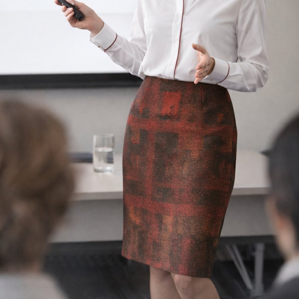 Refined! Lafayette 148 Revelin Wool-Blend Pencil Skirt — Size 4